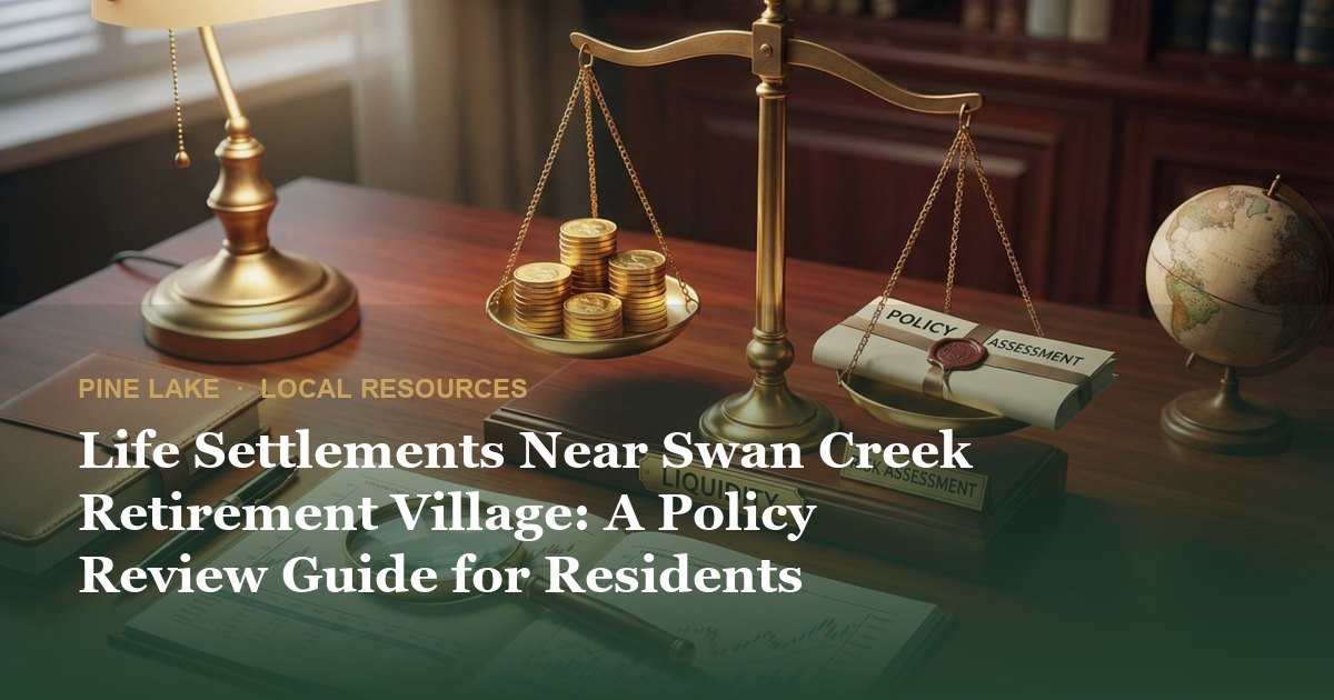 Life Settlements Near Swan Creek Retirement Village: A Policy Review Guide for Residents