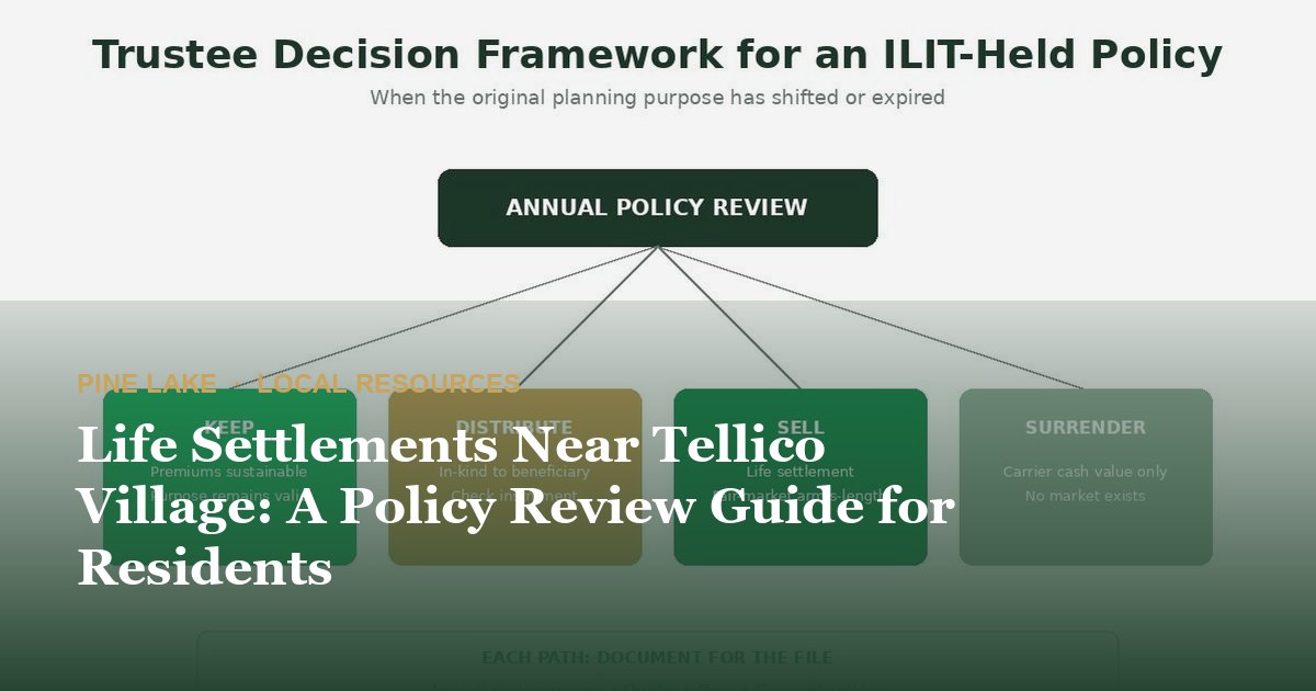 Life Settlements Near Tellico Village: A Policy Review Guide for Residents