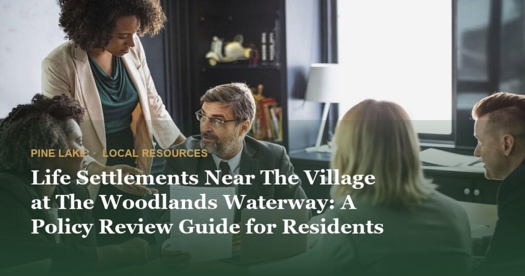 Life Settlements Near The Village at The Woodlands Waterway: A Policy Review Guide for Residents