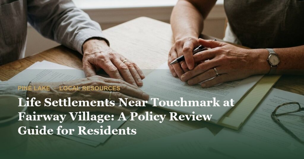 Life Settlements Near Touchmark at Fairway Village: A Policy Review Guide for Residents