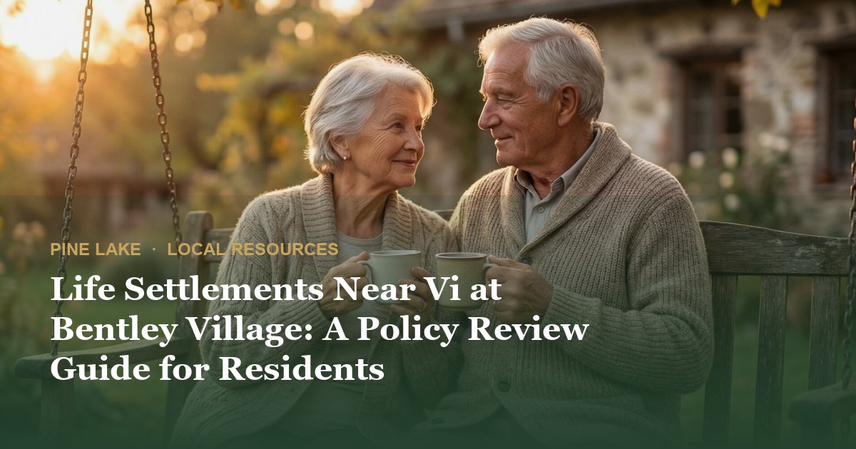 Life Settlements Near Vi at Bentley Village: A Policy Review Guide for Residents