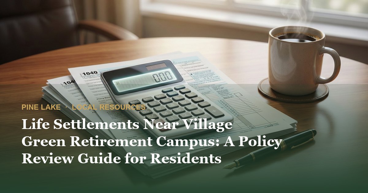 Life Settlements Near Village Green Retirement Campus: A Policy Review Guide for Residents
