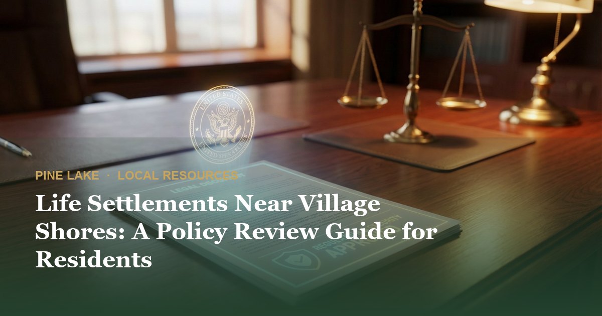 Life Settlements Near Village Shores: A Policy Review Guide for Residents