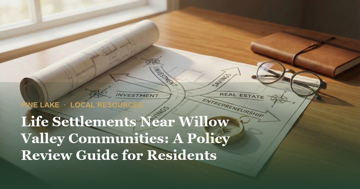 Life Settlements Near Willow Valley Communities: A Policy Review Guide for Residents