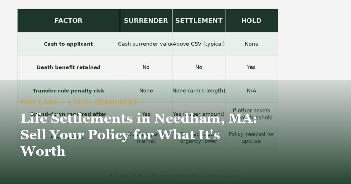 Life Settlements in Needham, MA: Sell Your Policy for What It's Worth