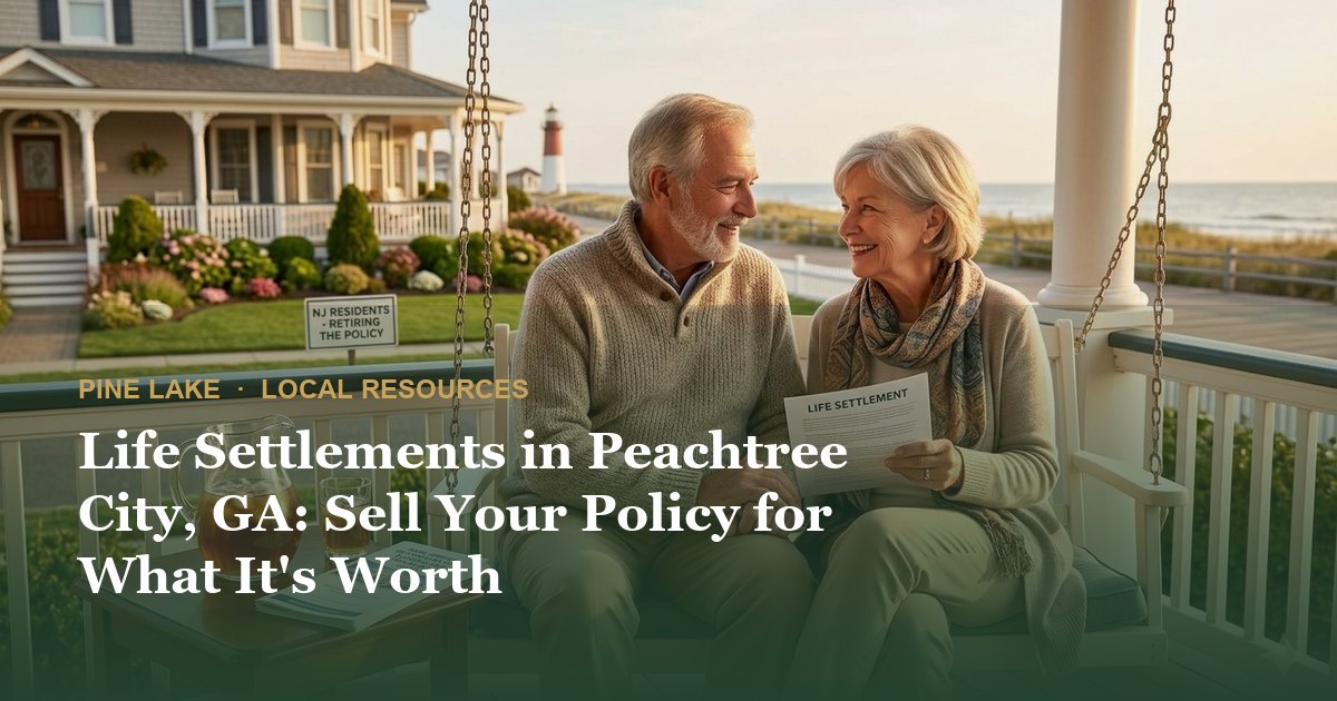 Life Settlements in Peachtree City, GA: Sell Your Policy for What It's Worth
