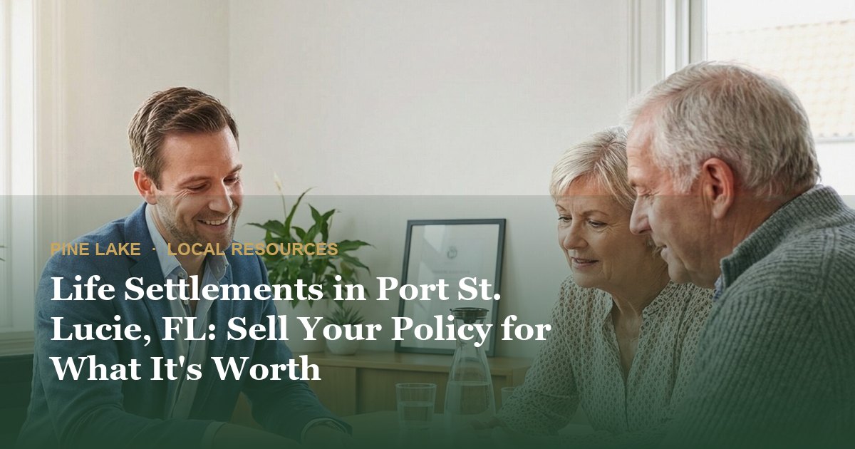 Life Settlements in Port St. Lucie, FL: Sell Your Policy for What It's Worth
