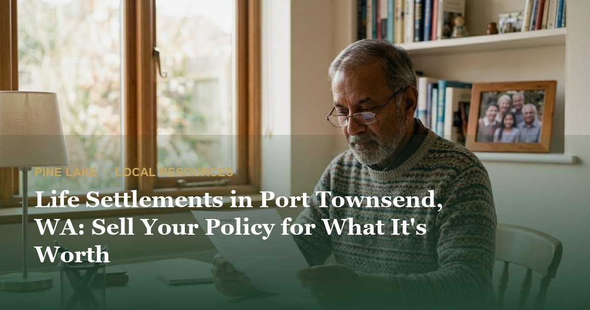 Life Settlements in Port Townsend, WA: Sell Your Policy for What It's Worth