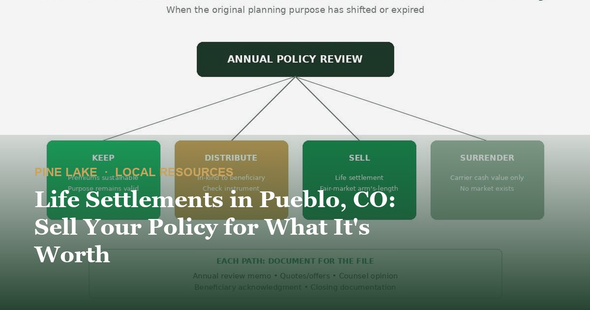 Life Settlements in Pueblo, CO: Sell Your Policy for What It's Worth