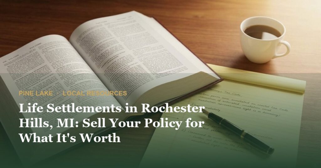 Life Settlements in Rochester Hills, MI: Sell Your Policy for What It’s Worth