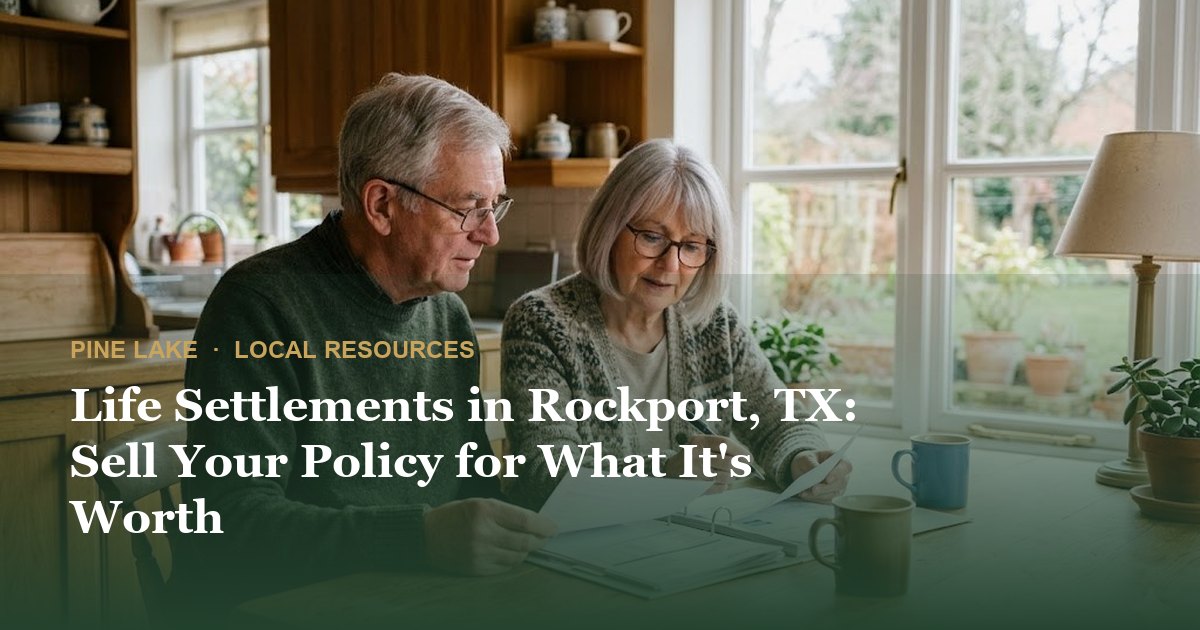 Life Settlements in Rockport, TX: Sell Your Policy for What It's Worth