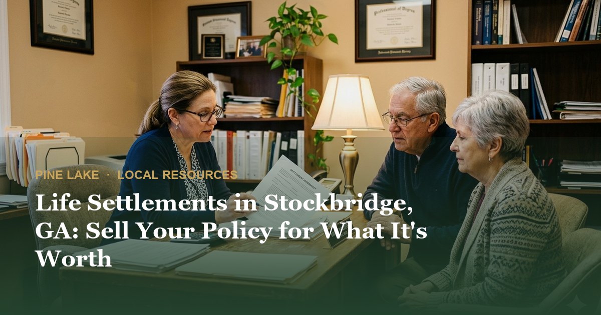 Life Settlements in Stockbridge, GA: Sell Your Policy for What It's Worth