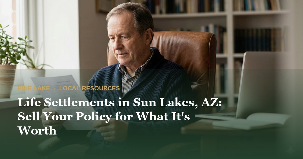 Life Settlements in Sun Lakes, AZ: Sell Your Policy for What It's Worth