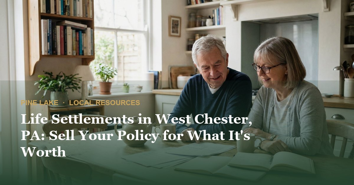 Life Settlements in West Chester, PA: Sell Your Policy for What It's Worth