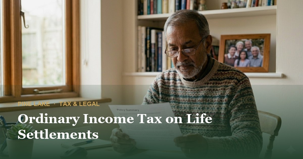 Ordinary Income Tax on Life Settlements
