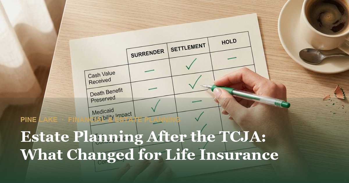 Estate Planning After the TCJA: What Changed for Life Insurance