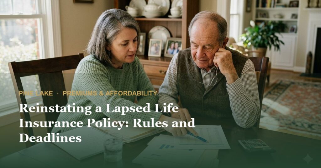 Reinstating a Lapsed Life Insurance Policy: Rules and Deadlines