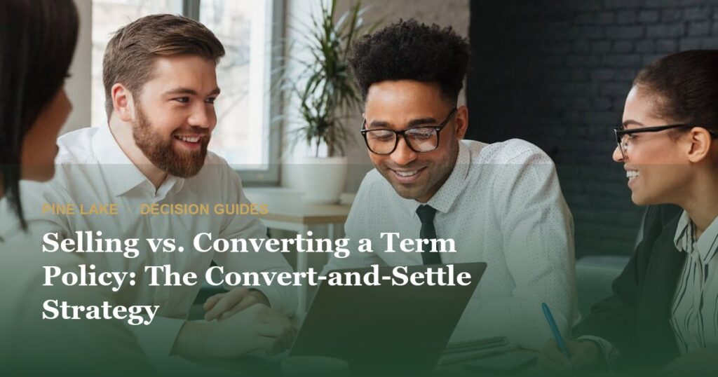Selling vs. Converting a Term Policy: The Convert-and-Settle Strategy