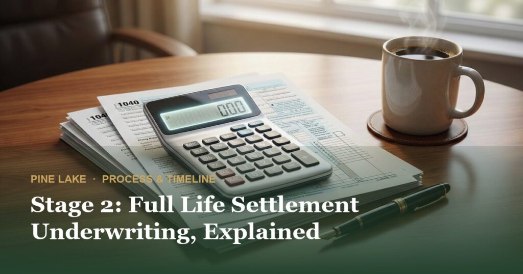 Stage 2: Full Life Settlement Underwriting, Explained